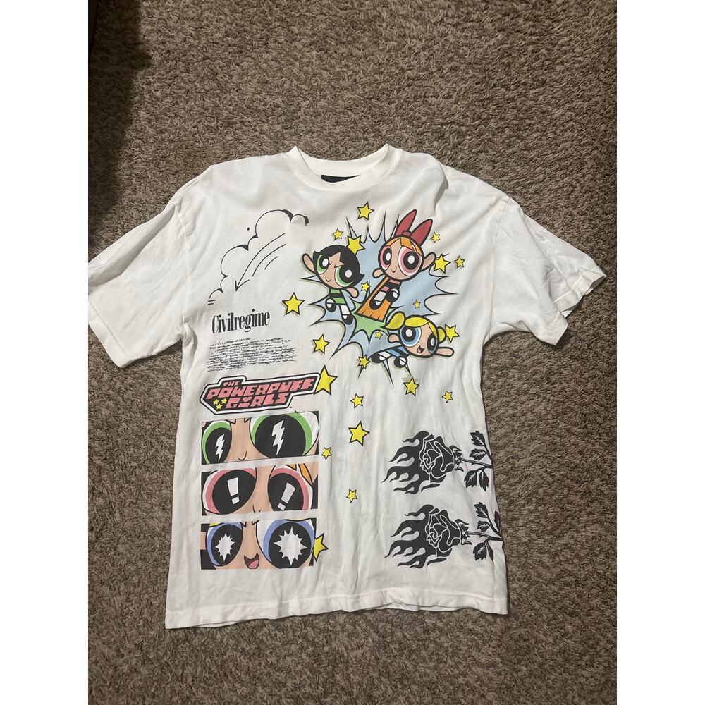 Civil Regime Power Puff Girls PPG Top Tee Shirt M